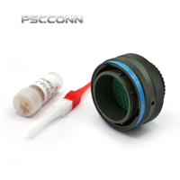 Connecteur d'aviation PSCCONN D38999 JY27467T23B53PN, prise d'alimentation étanche mâle 53 broches, connecteur industriel haute densité