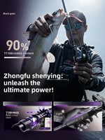 Canne à pêche HASIDA Black Great Sage Spinning Long-Cast Lure avec moulinet Aula Air Spinning Reel Combo pour la pêche au bar noir et au poisson mandarin en étang