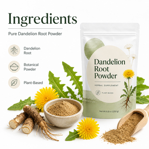 Adult Dandelion Root Powder-Antioxidant Immune Support & Digestive Health Supplement 1-2 Spoons Daily 454g - Product Image 3