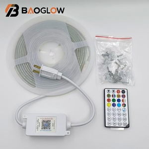 ไฟ LED แถบคุณภาพสูงจากโรงงานโดยตรง ชุดไฟ LED RGB กันน้ำ ความสว่างสูง 110V 240V ไฟตกแต่งวันหยุด - Product Image 1