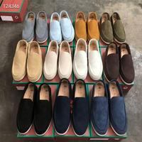 Mocassins Homme Originaux en Daim à Enfiler – Confortables et Polyvalents pour Toutes Saisons – Semelle en Caoutchouc – Modèle LP pour le Commerce International