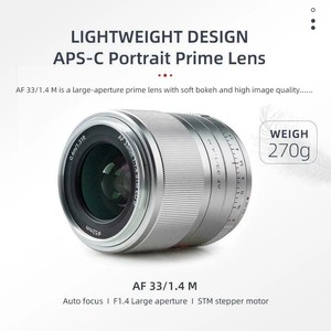 Objectif fixe DF Wholesale Viltrox AF 33mm F1.4 52mm APS-C 65mm 72mm pour monture EF-M M10/M100 Moule privé 9 9 lames - Product Image 3