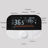 Modernes Design Glas-LCD-Touchscreen Digitaler Thermostat für Hausheizung mit Wochenprogramm