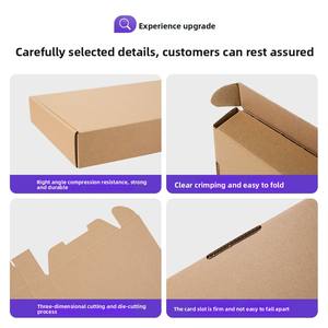 Boîte d'emballage Senhai extra-résistante pour avion, carton carré plat, emballage express, boîte personnalisée, imprimable en couleur - Product Image 3