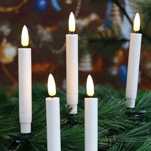 Flameless Candles,3D <b>Window</b> Candles 10pcs LED Candle <b>Light</b> with Remote Control for Xmas Tree Ornaments or Home Motif <b>Light</b> - Product Image 4