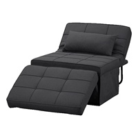 Klappbares Multifunktionales Einzel-Schlafsofa aus Stoff für Kleine Räume Wohnzimmer Schlafzimmer