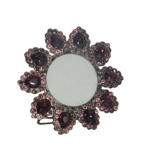 Wholesale 2*3\" Antique Silver <b>Photo</b> <b>Frame</b> with Rhinestone Stainless Steel for Decorative Purpose - Product Image 2