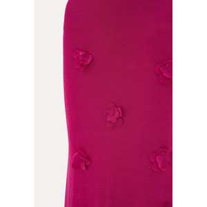 ชุดเดรสทรงเอไลน์ผ้าซาตินสีบานเย็นสำหรับผู้หญิง สไตล์เรียบง่าย สายเดี่ยว คอทรงกลม ประดับเลื่อมวิบวับ ไซส์ XS ยาวกรอมพื้น เหมาะสำหรับงานปาร์ตี้ - Product Image 2