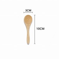 Cuillère en bambou mini pour miel et confiture, écologique, personnalisable, vente chaude en usine