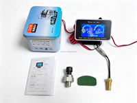 Harga Pabrik 3 in 1 LCD Digital Pengukur Suhu Air + Voltmeter + Pengukur Tekanan Oli 12V24V Sensor Suhu Kendaraan 1/8NPT