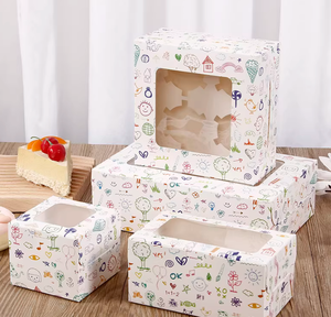 Cajas para Pasteles Impresas a Color con Ventana, Logotipo Personalizado, Empaque de Grado Alimenticio para Productos Horneados y Pasteles para Llevar de Panadería - Product Image 2