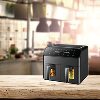 Bon prix Friteuse électrique double à écran tactile de 8 litres Friteuse Four Friteuses intelligentes avec 2 paniers indépendants