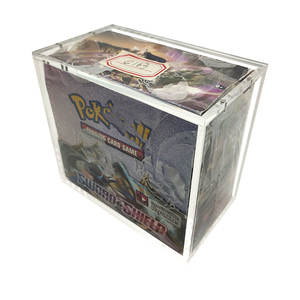 Présentoir de boîte de cartes à collectionner en acrylique TCG PTCG étui d'épée <span class=keywords><strong>et</strong></span> de <span class=keywords><strong>bouclier</strong></span> pour boîte de rappel de collection étui en acrylique - Product Image 1