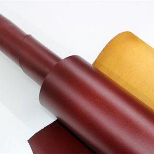 Cuir véritable tanné <span class=keywords><strong>de</strong></span> qualité supérieure, cuir <span class=keywords><strong>de</strong></span> vachette pleine fleur jaune brun, pour la fabrication <span class=keywords><strong>de</strong></span> bottes <span class=keywords><strong>Martin</strong></span>. - Product Image 4