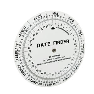 Bilancia Girevole Ostetrica per Uso Medico, Calcolatore BMI Rotondo in Plastica, Piastra per Calcolo Data di Parto, Piastra per Gravidanza - Product Image 1