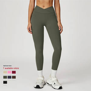 Ropa de <span class=keywords><strong>tenis</strong></span> para mujer, pantalones de Yoga con glúteos, ropa activa, mallas de entrenamiento de cintura alta para mujer - Product Image 2