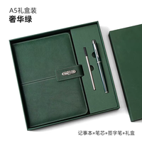 Carnets d'Entreprise en Cuir à Couverture Souple Personnalisés en Gros, Stylo, Cadeaux Promotionnels d'Affaires, A5, 120 Feuilles, Coffret Cadeau (Feifan)