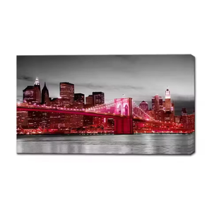 Nuova <span class=keywords><strong>Stampa</strong></span> <span class=keywords><strong>su</strong></span> Tela <span class=keywords><strong>con</strong></span> Scenografia di Sogno di Nostalgia, Incorniciata <span class=keywords><strong>con</strong></span> Luce LED per Regali Festivi - Product Image 2
