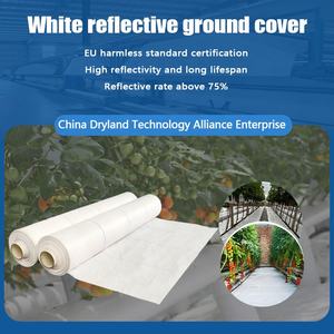 WON Toile de paillage tissée de haute qualité pour usage agricole, couverture de <span class=keywords><strong>sol</strong></span> anti-mauvaises herbes, tapis réfléchissant personnalisé pour serre, toile de serre blanche - Product Image 3