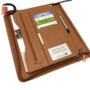 2025 Hot PU Leather A4 <strong>File</strong> Folder Portfolio Can Be Custom Waterproof Conference Signature Documant Holder <strong>Case</strong> - Product Image 2