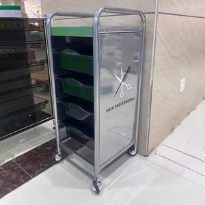 Chariot de coiffure, chariot à outils pour salon de coiffure, chariot de beauté, chariot pour permanente et coloration, chariot de bar, armoire à outils multifonctionnelle - Product Image 6