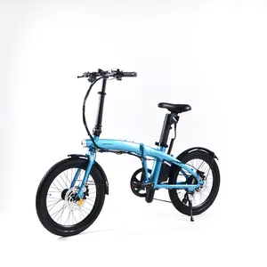 Bicicleta dobrável de alumínio para homens, bicicleta dobrável de 350 W, preço competitivo de 20 polegadas