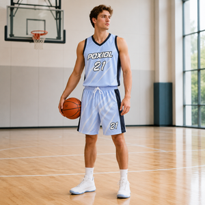 Ensemble de maillots de basket-ball réversibles personnalisés avec shorts 2 en 1, uniforme d'équipe double face, kit en mesh respirant, vêtements de sport OEM - Product Image 4