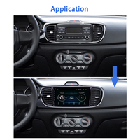 Para Kia 2017 Pegas Soluto, Accesorios Interiores para Automóvil de 9 Pulgadas, Marco para Tablero Android Auto, Radio, Navegación GPS, Reproductor de DVD