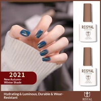 RISYAL Gel à ongles en gros, nouveau gel UV effet œil de chat, kit complet pour salons de manucure, transparent comme de la glace