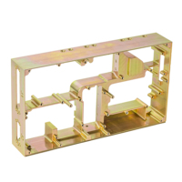 Carcasa de Aluminio para Microondas, Mecanizado CNC de Precisión, Fabricación Personalizada, Cromado Dorado, Carcasa para Transceptor de Señal RF