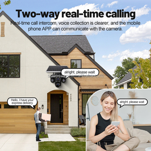 Caméra IP PTZ de surveillance vidéo domestique sans fil WiFi <span class=keywords><strong>360</strong></span>° avec application IPC360 Home, 3 objectifs, 12MP, 6K, caméra de sécurité extérieure CCTV - Product Image 6