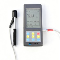 Testeur de dureté Leeb portatif à grand écran, pour essais non destructifs sur le terrain, avec sonde d'impact D et câble d'extension pour sonde d'impact