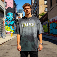 Camisetas de Algodón Blancas Holgadas para Hombre, con Serigrafía Personalizada, al por Mayor, Estilo Urbano