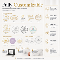 Autocollant adhésif personnalisé avec logo 3D, effet métallique en relief 3D, feuille d'or estampée à chaud, vinyle imperméable, imprimé sur mesure avec le logo de l'entreprise
