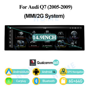 Lecteurs vidéo pour voiture Android 14, Carplay Androidauto pour <span class=keywords><strong>AUDI</strong></span> <span class=keywords><strong>Q7</strong></span> 2005-2015, lecteur multimédia 14,9 pouces, navigation GPS, écran intelligent 4G - Product Image 3