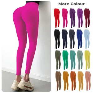 Quần Tập Cạp Cao Hình Đào, Quần Legging Tập Yoga Nâng Mông, Tập Thể Dục, Chạy Bộ, Tập Thể Hình