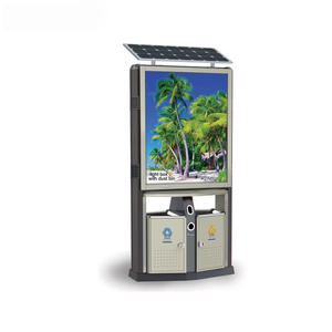 Contenedor de <span class=keywords><strong>Basura</strong></span> Publicitario con Energía Solar para Exteriores, con Pantalla LED, Contenedor Inteligente para la Gestión de Residuos en Calles, Parques y Centros Comerciales - Product Image 2