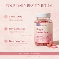 Gummies véganes de biotine en gros 10000mcg – Favorise la croissance saine des cheveux, l'éclat de la peau et des ongles forts – Complément alimentaire sans OGM