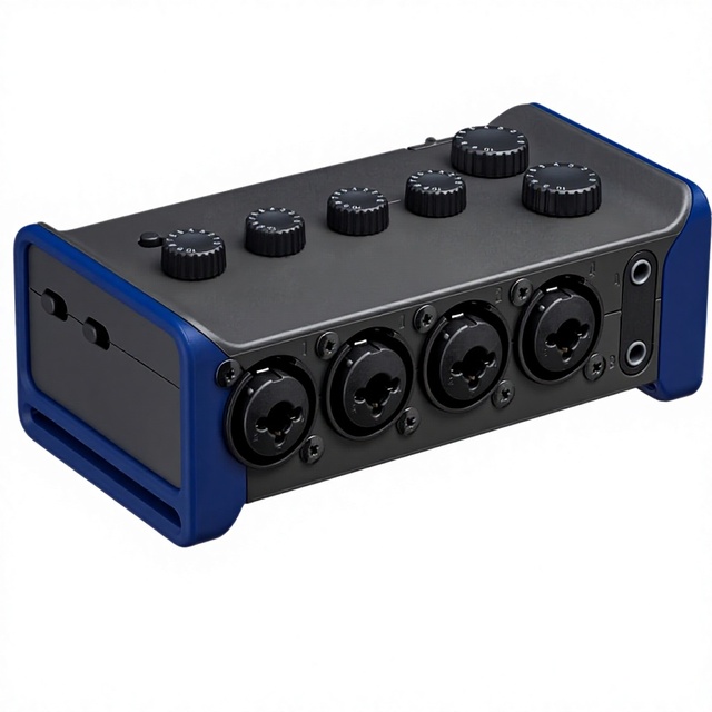 Zoom AMS-44 USB Audio Interface Musicians Podcasters 4 Inputs 4 Outputs Loopback Direct Monitoring Bus-Powered Recording