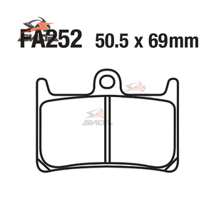 ผ้าเบรกจานหน้าและหลัง SNOR สำหรับ <span class=keywords><strong>Yamaha</strong></span> MT-07 MT-09 XFR FJR <span class=keywords><strong>1300</strong></span> <span class=keywords><strong>YZF</strong></span> 1000 T-MAX FA252 - Product Image 6