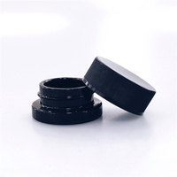 Bocaux en céramique pour concentrés 3ml 5ml 7ml 9ml avec couvercle sécurité enfant, transparents, noirs, blancs, ronds, anti-odeur, pour extrait et cire, vente en gros