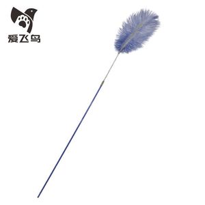 Juguete para Gatos con Plumas de Avestruz, Varita Larga de Colores Naturales para Jugar y Entretener a tu Mascota - Product Image 3
