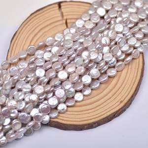 Perlas Sueltas Barrocas de Agua Dulce de 10-11 mm, Color Blanco Natural, Hechas a Mano, Forma de Patata, Accesorio para Manualidades - Product Image 4