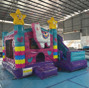 Combo Inflable con Diseño <span class=keywords><strong>de</strong></span> Llama, Castillo Inflable con Tobogán para Niños, Ideal para Alquiler en Fiestas - Product Image 2