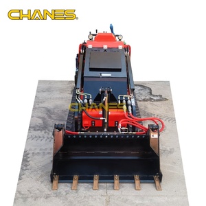 Çin'in En Uygun Maliyetli Mini Skid Steer Yükleyici dizel Paletli 430 V1000 Kubota EPA Motorlu Mini Paletli Yükleyici Dörtü Bir Arada Kepçe - Product Image 2