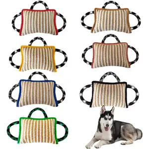 Dog training supplies 2 handle with 1 loop thicker linen K9 dog bite sleeve large dog Bite the target