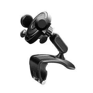 hot selling Adjustable 360 flexible cell Mobile phone dashboard GPS Holder Mount Stand Black Car Accessories Smartphone Bracket