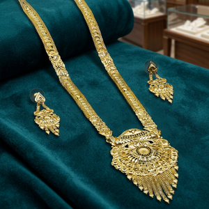Wholesale Fashion 14K 18K 24K Micro Gold Plated <b>Necklaces</b>, Traditional <b>Long</b> <b>Necklaces</b>, Micro Gold Filled Brass <b>Long</b> Jewelry Set. - Product Image 1