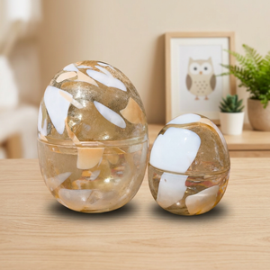 Porte-bougie en verre de luxe en forme de hibou avec couvercle, fait main, en verre coloré, résistant à la chaleur, de haute qualité pour la maison et la Saint-Valentin - Product Image 3