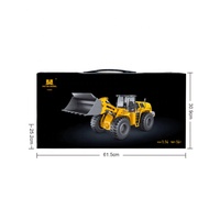 Huina 1583 1/14 22CH RC Grúa Cargadora Bulldozer Camión de Control Remoto con Cucharón de Ingeniería
